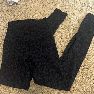 lululemon athletica Black Patterned Leggings
